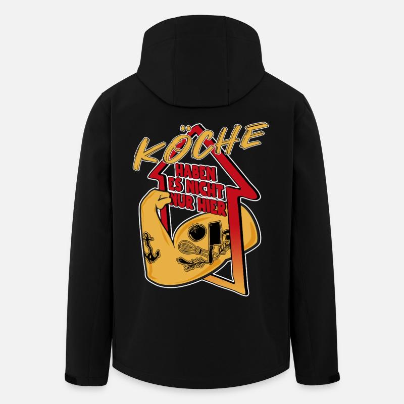 Koch - Recycelte Männer Softshell-Jacke von Stanley/Stella - Schwarz