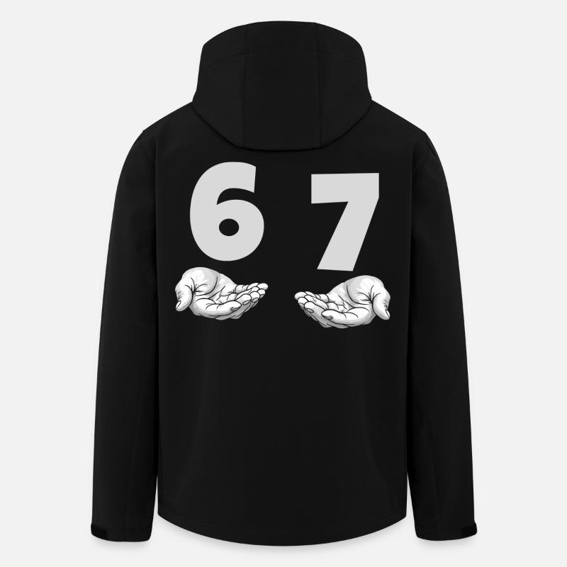 Lustiges 67 Meme Hände Gen Alpha Humor - Stanley/Stella herre softshelljakke i genanvendt polyester - sort
