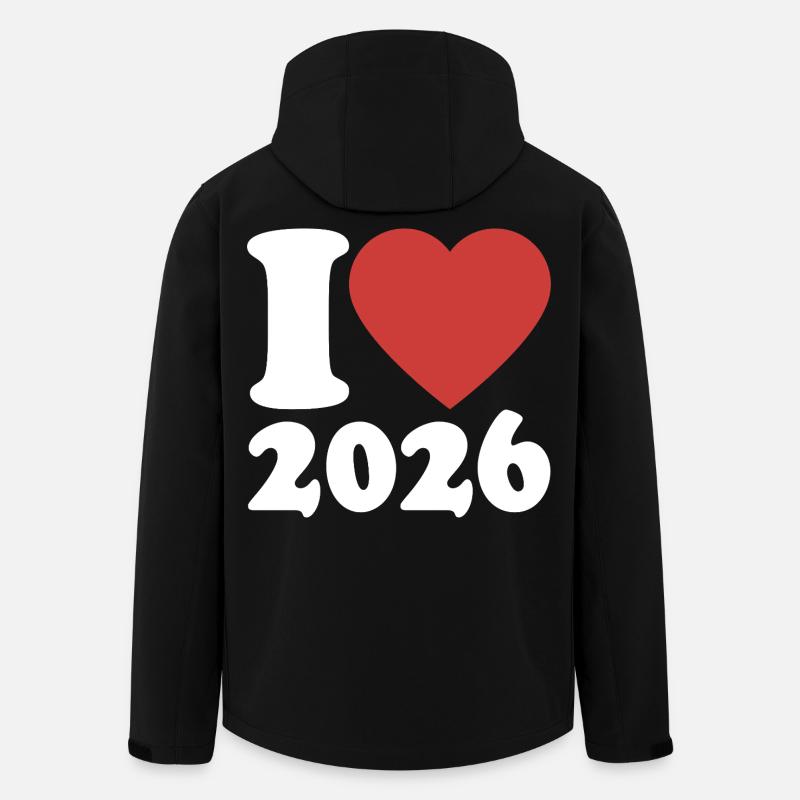 Bonne Année | J’adore 2026 - Veste softshell homme en polyester recyclé Stanley/Stella - noir