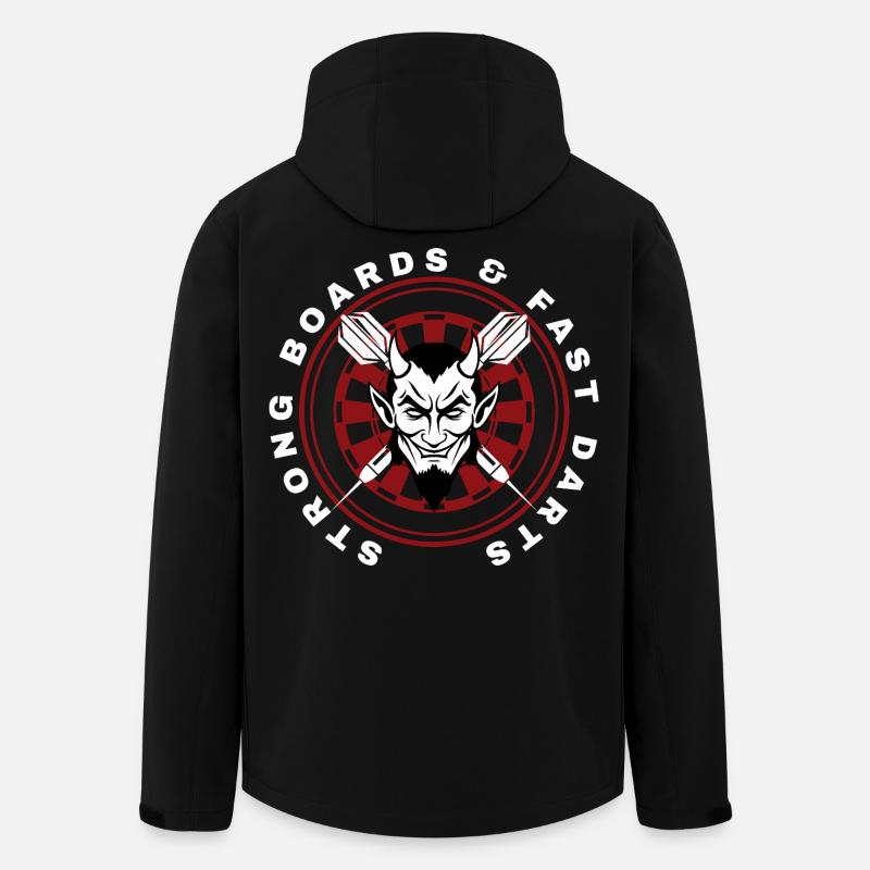 DARTS, DARTBOARD AND DEVIL - Men’s Recycled Softshell Jacket by Stanley/Stella - black