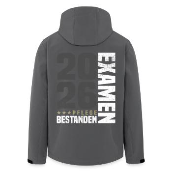 Examen d’infirmière réussi - Veste softshell homme en polyester recyclé Stanley/Stella - noir - Dos - AI Model Male 185 light (185cm)
