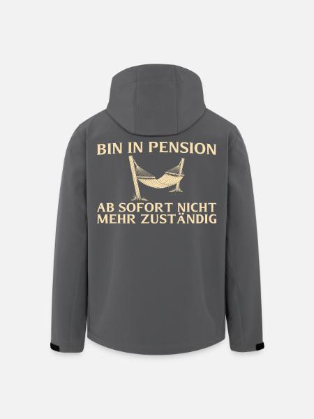 Pension Plus responsable - Retraité - Veste softshell homme en polyester recyclé Stanley/Stella - noir