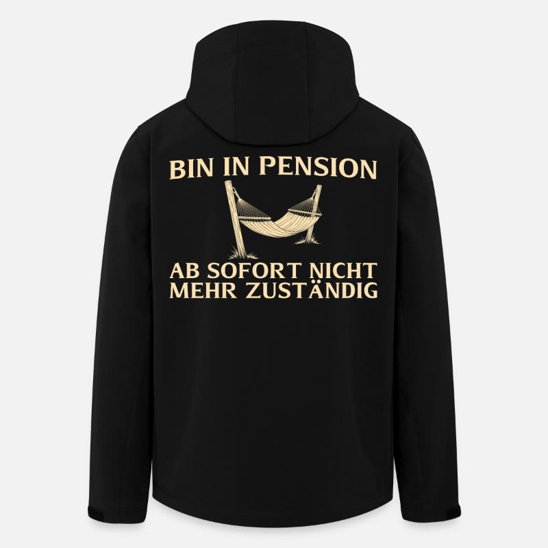 Pension Plus responsable - Retraité - Veste softshell homme en polyester recyclé Stanley/Stella - noir