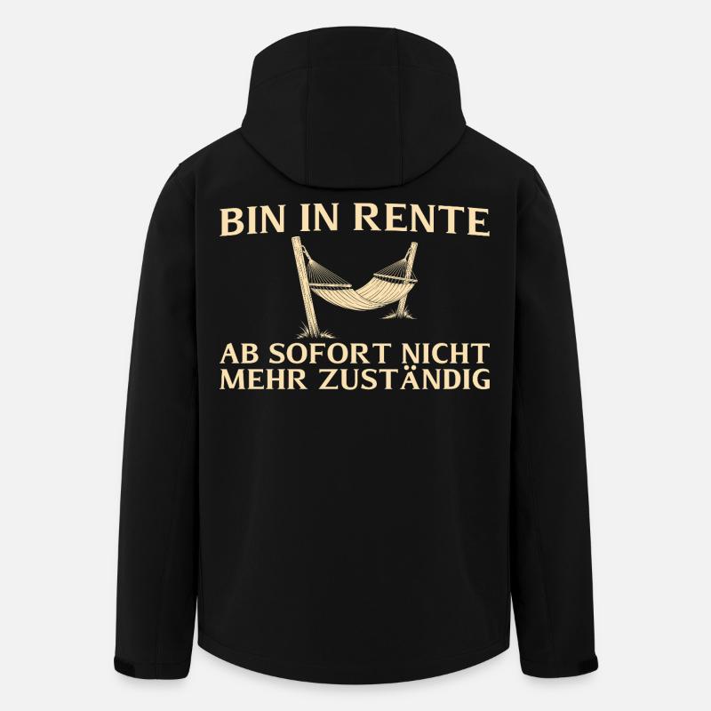 Rente N’est plus responsable - retraite - Veste softshell homme en polyester recyclé Stanley/Stella - noir