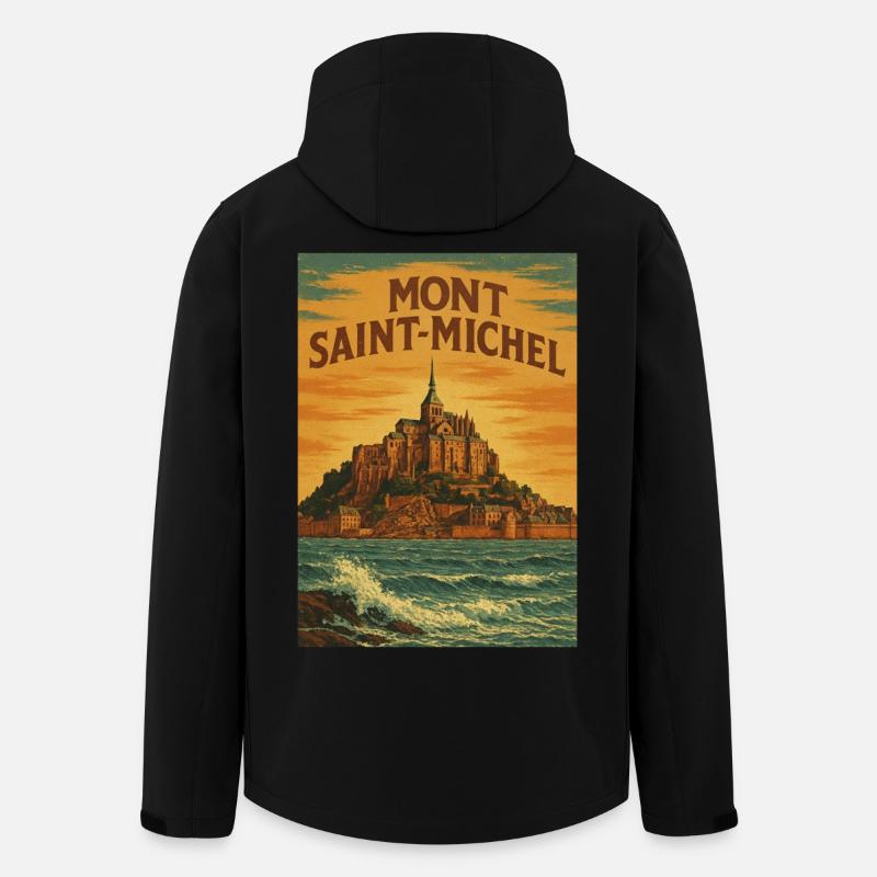Mont Saint-Michel - Recycelte Männer Softshell-Jacke von Stanley/Stella - Schwarz