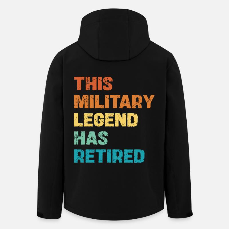This Military Legend Retired - Recycelte Männer Softshell-Jacke von Stanley/Stella - Schwarz