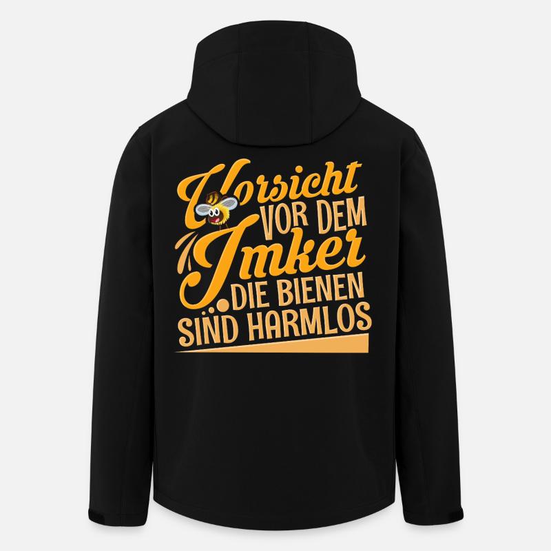 Imker - Recycelte Männer Softshell-Jacke von Stanley/Stella - Schwarz