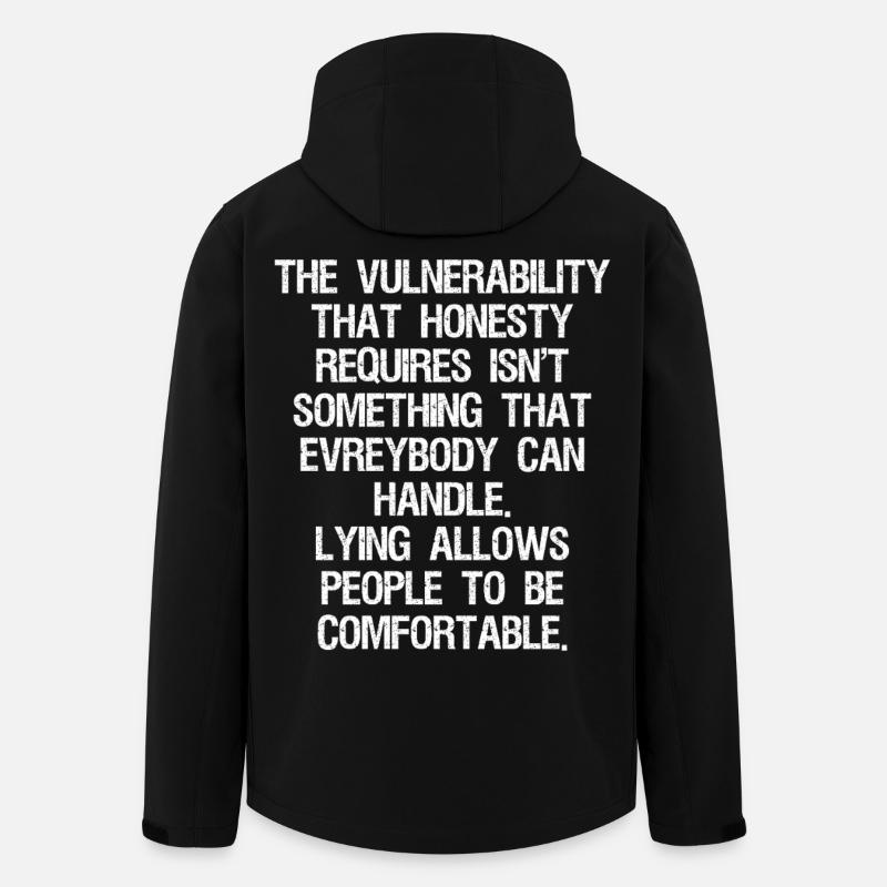 La vulnérabilité que requiert l’honnêteté ne l’est pas - Veste softshell homme en polyester recyclé Stanley/Stella - noir