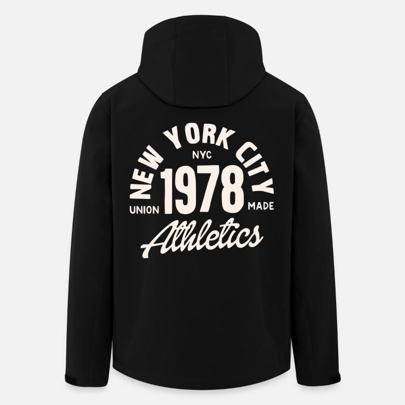 Retro-Leichtathletik NYC 1978 - Recycelte Männer Softshell-Jacke von Stanley/Stella - Schwarz