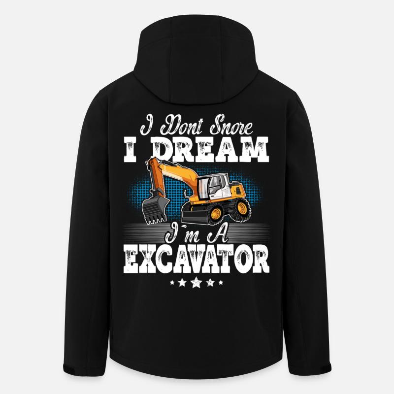 Excavator Operator - Men’s Recycled Softshell Jacket by Stanley/Stella - black