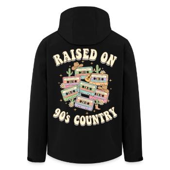 Cassette hip hop enregistrée sur le R&B des années 90 - Veste softshell homme en polyester recyclé Stanley/Stella - noir - Dos - AI Model Male 185 light (185cm)