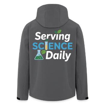 Serving Science Daily Dietitian Expert Profession - Recycelte Männer Softshell-Jacke von Stanley/Stella - Anthrazit - Hinten - AI Model Male 185 light (185cm)