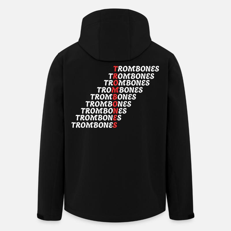 TROMBONES - Veste softshell homme en polyester recyclé Stanley/Stella - noir