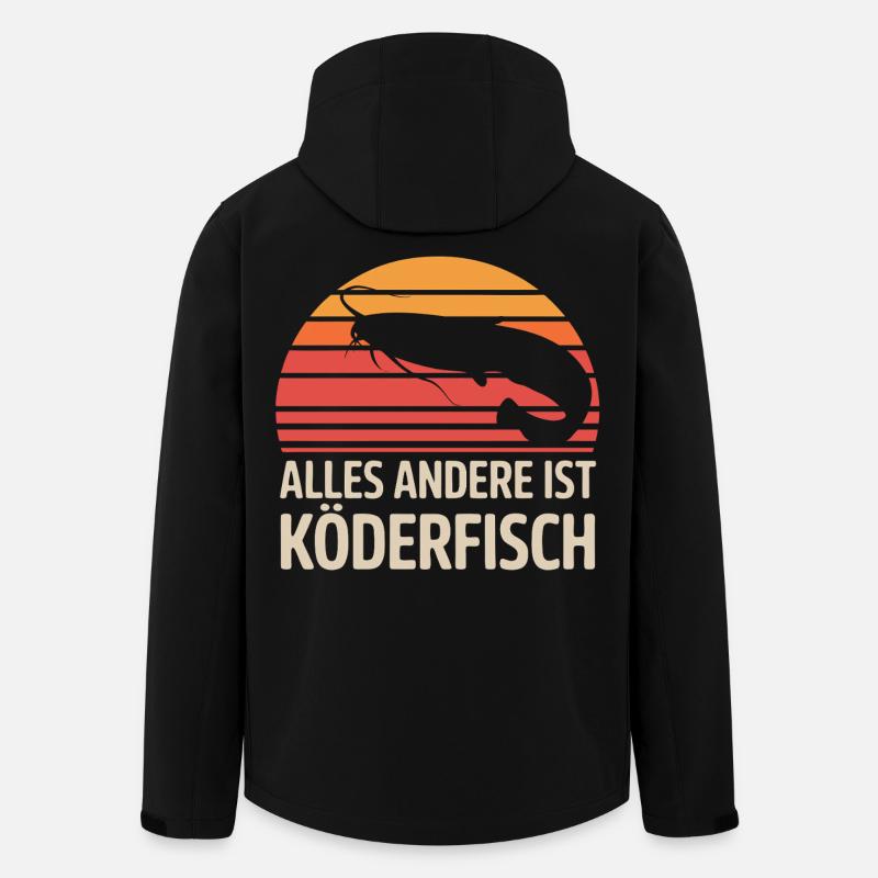 Catfish Angler – Everything Else Is Baitfish - Men’s Recycled Softshell Jacket by Stanley/Stella - black