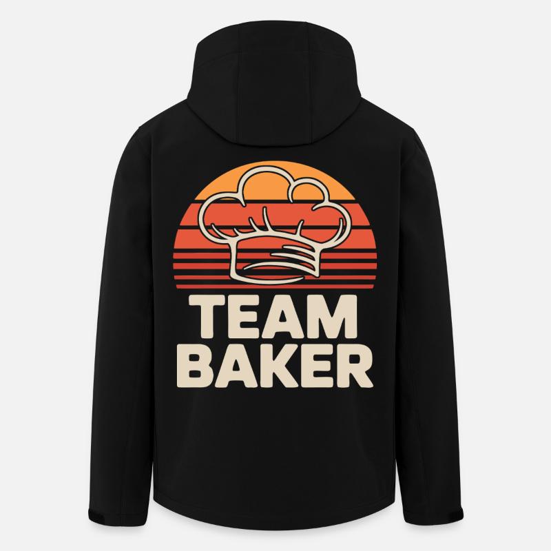 Team Baker Retro - Men’s Recycled Softshell Jacket by Stanley/Stella - black