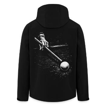 Joueur de billard Billard Snooker Carom - Veste softshell homme en polyester recyclé Stanley/Stella - noir - Dos - AI Model Male 185 light (185cm)