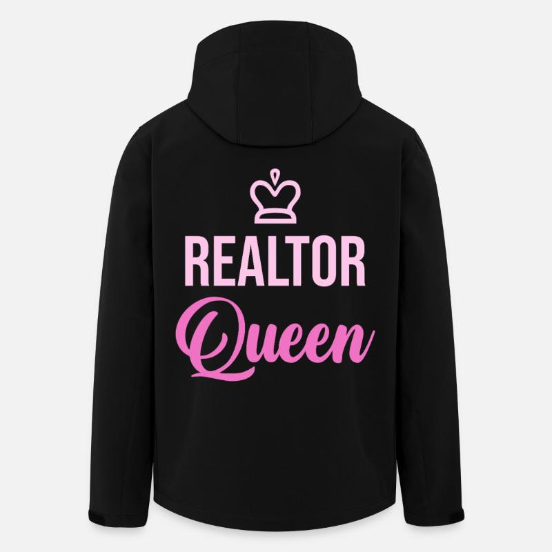 Maklerkönigin Pink Crown - Recycelte Männer Softshell-Jacke von Stanley/Stella - Schwarz