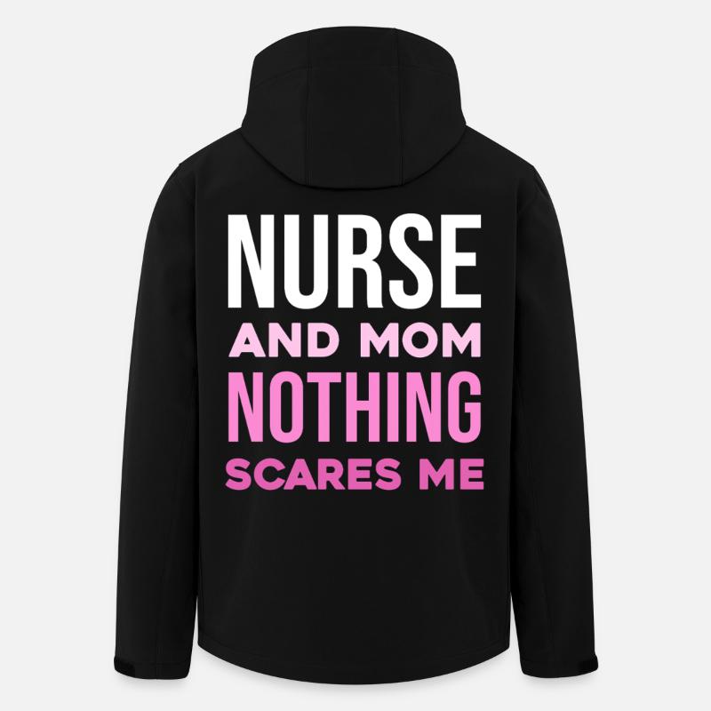 Infirmière et mère : Intrépides - Veste softshell homme en polyester recyclé Stanley/Stella - noir