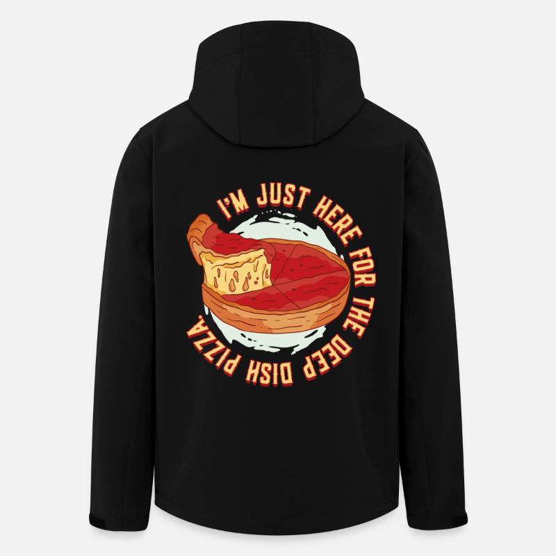 Deep Dish Pizza Chicargo - Men’s Recycled Softshell Jacket by Stanley/Stella - black