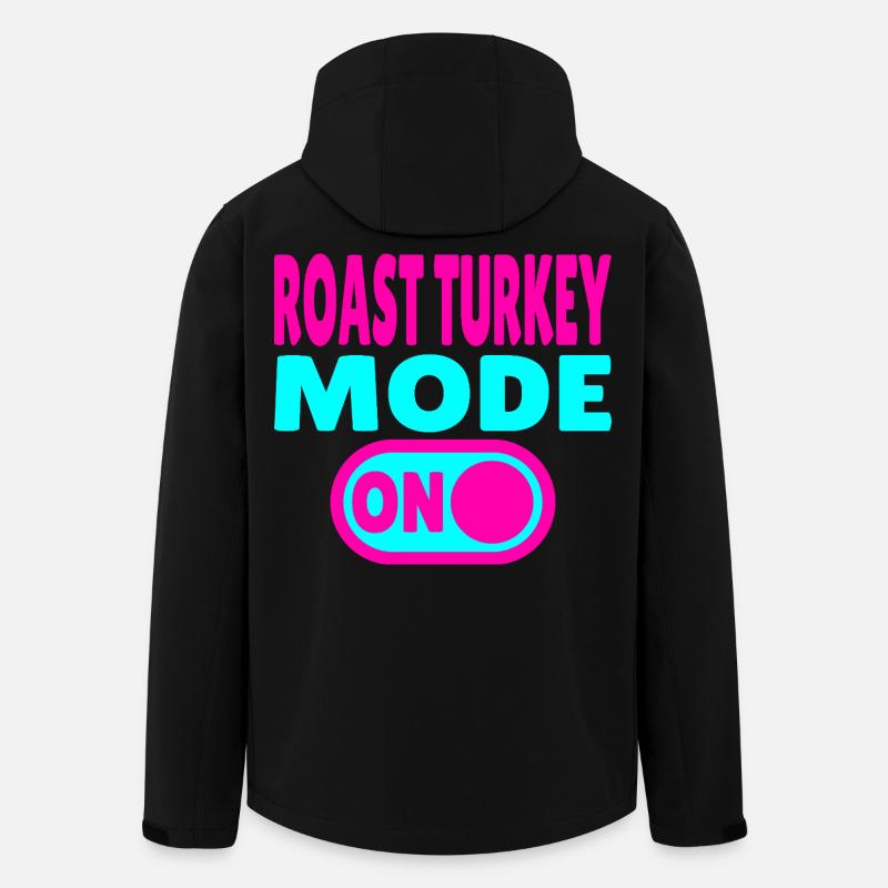 Mode dinde rôtie activé - Veste softshell homme en polyester recyclé Stanley/Stella - noir