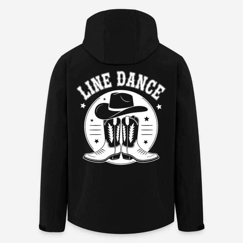 Cowboy de danse en ligne - Veste softshell homme en polyester recyclé Stanley/Stella - noir