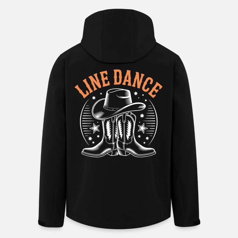 Chapeau de cowboy LineDance Boots - Veste softshell homme en polyester recyclé Stanley/Stella - noir