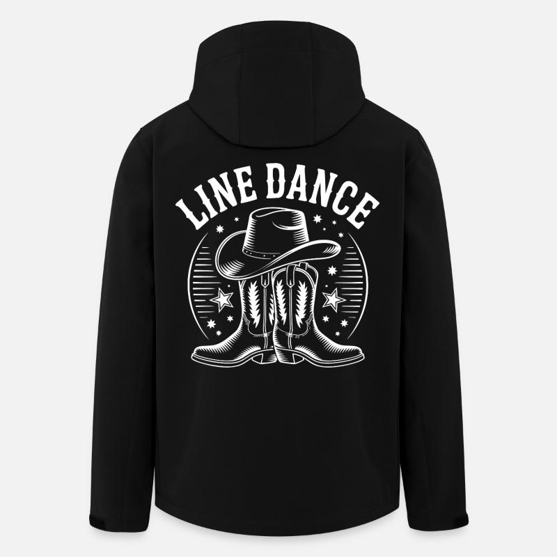 Line Dance Western Boots - Recycelte Männer Softshell-Jacke von Stanley/Stella - Schwarz