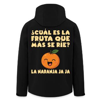 Funny Maestra School Spanish Teacher - Men’s Recycled Softshell Jacket by Stanley/Stella - black - Back - AI Model Male 185 light (185cm)