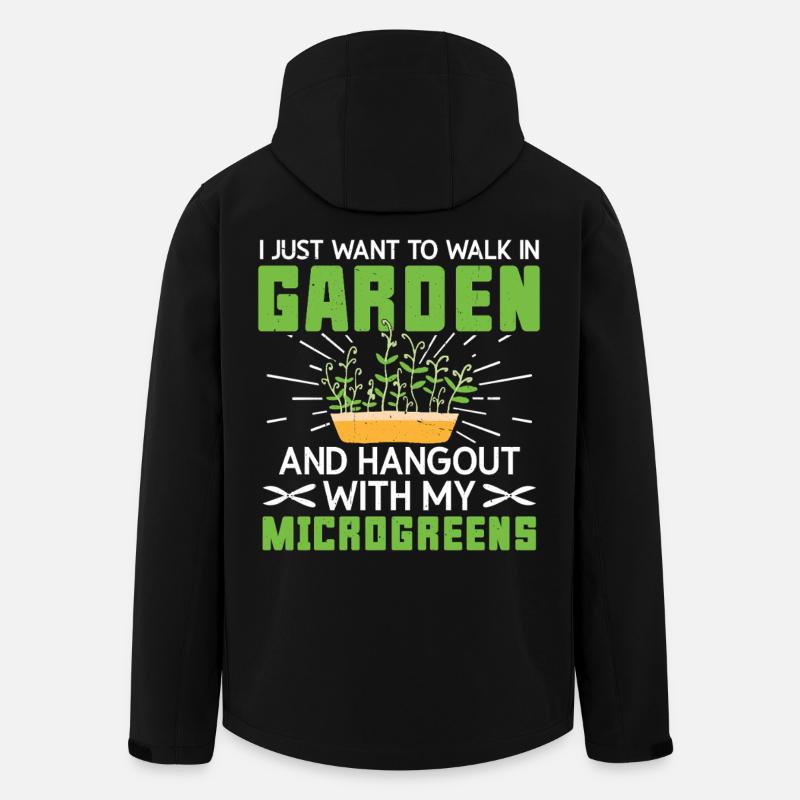 Microgreens Anbaukit Gärtner liefert Keimungen - Recycelte Männer Softshell-Jacke von Stanley/Stella - Schwarz