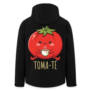 Funny Maestra School Spanish Teacher - Men’s Recycled Softshell Jacket by Stanley/Stella - black - Back - AI Model Male 185 light (185cm)