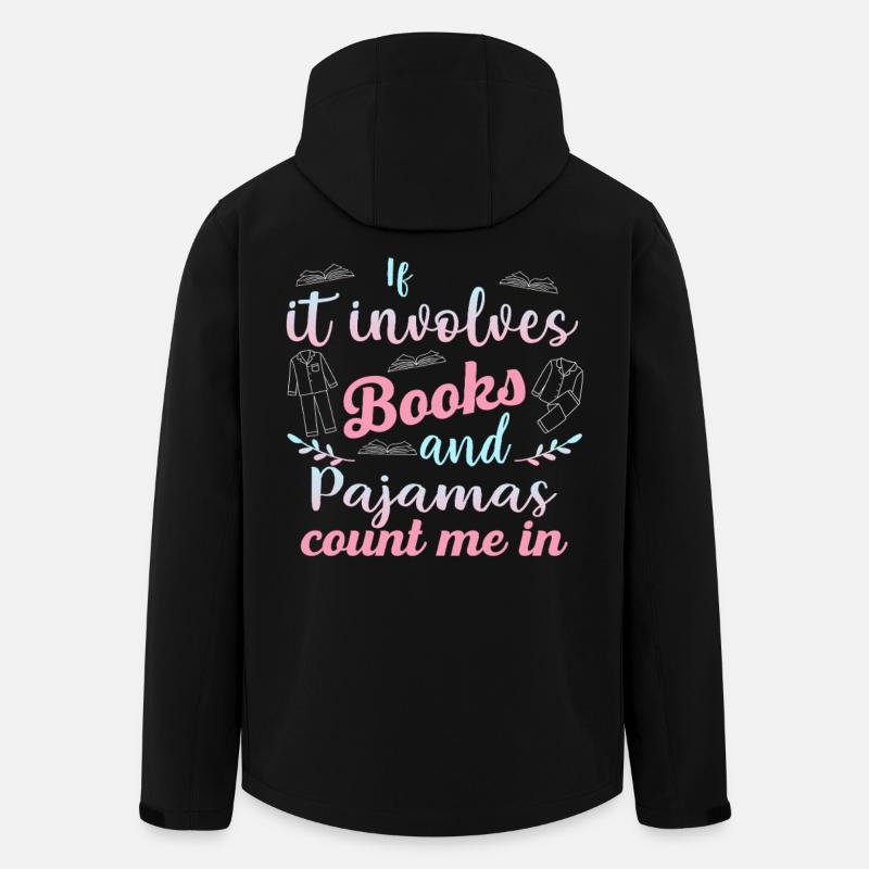 Bücher & Pyjamas Pastell-Design - Recycelte Männer Softshell-Jacke von Stanley/Stella - Schwarz