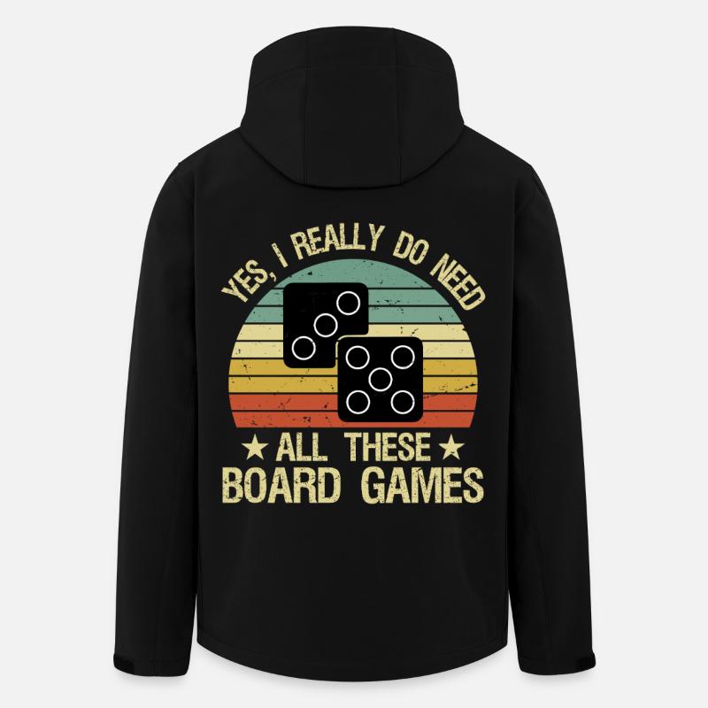 Yes I Really Do Need All These Board Games Funny - Recycelte Männer Softshell-Jacke von Stanley/Stella - Schwarz