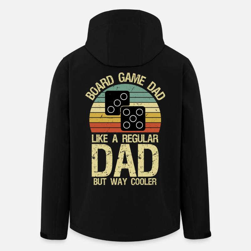  board game dad Board gamer father Board games - Recycelte Männer Softshell-Jacke von Stanley/Stella - Schwarz