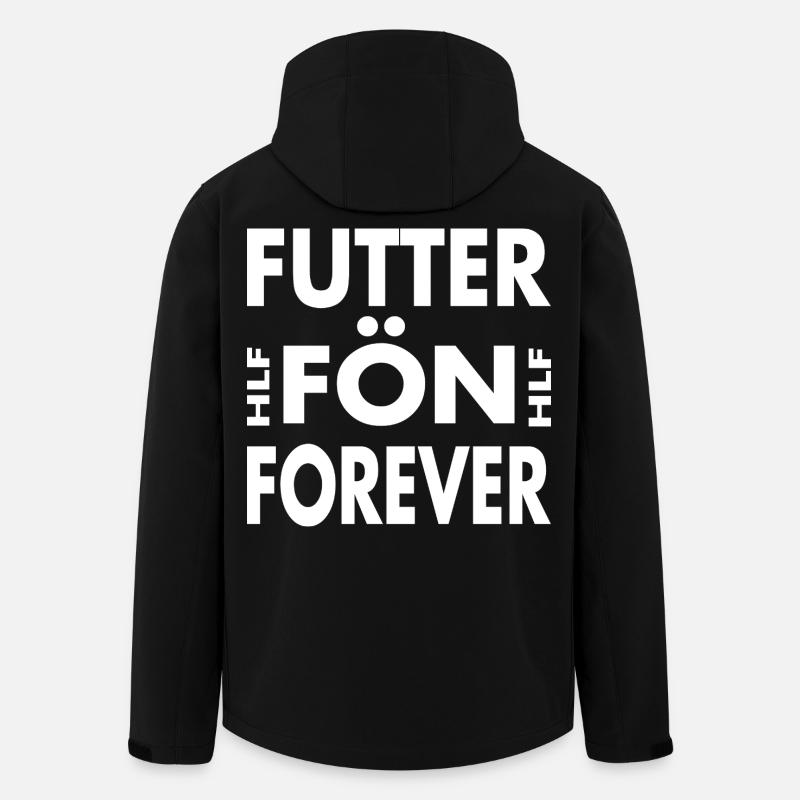 Futterfön Forever - Heißluftfritteuse Für immer - Recycelte Männer Softshell-Jacke von Stanley/Stella - Schwarz
