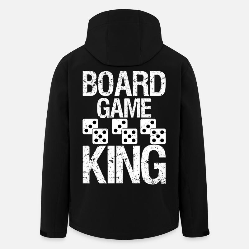 Roi des jeux de société - Veste softshell homme en polyester recyclé Stanley/Stella - noir