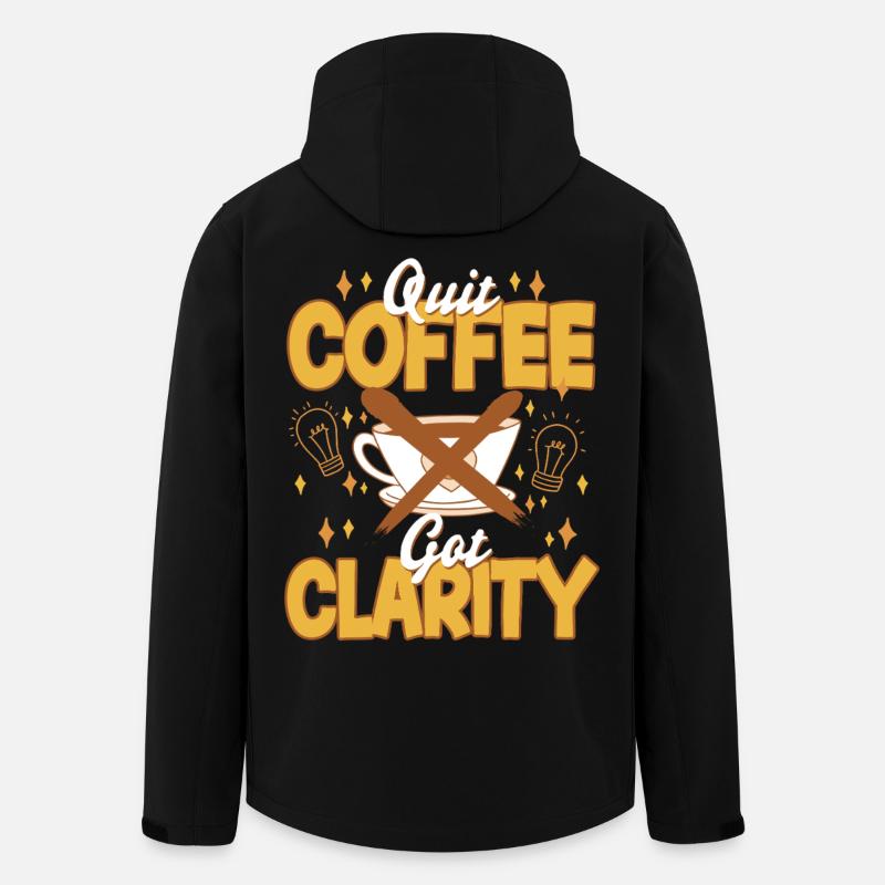 Coffee withdrawal decaffeinated ex-coffee drinker - Men’s Recycled Softshell Jacket by Stanley/Stella - black