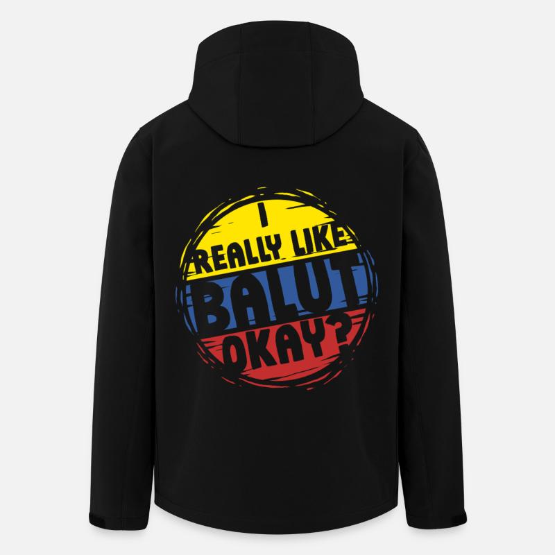 I Really Like Balut Philippines - Men’s Recycled Softshell Jacket by Stanley/Stella - black