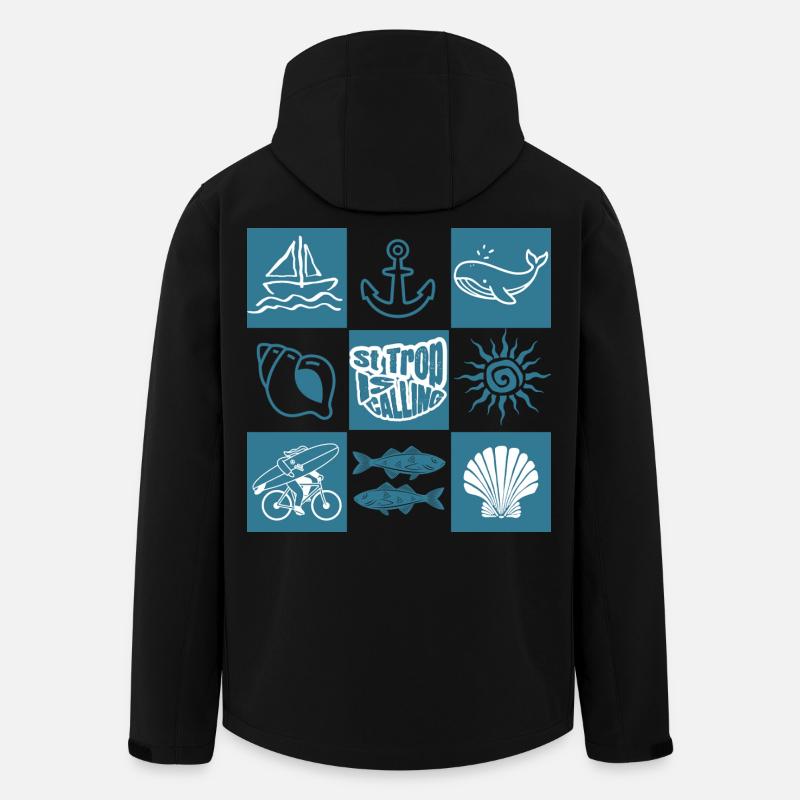 St. Trop ruft - Recycelte Männer Softshell-Jacke von Stanley/Stella - Schwarz