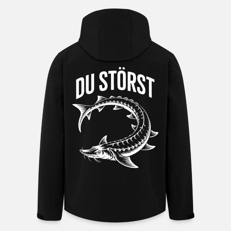 Tu déranges - Veste softshell homme en polyester recyclé Stanley/Stella - noir