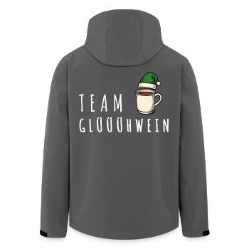 Équipe Vin Chaud – Noël Punch du Marché de l’Avent - Veste softshell homme en polyester recyclé Stanley/Stella - noir - Dos - AI Model Male 185 light (185cm)