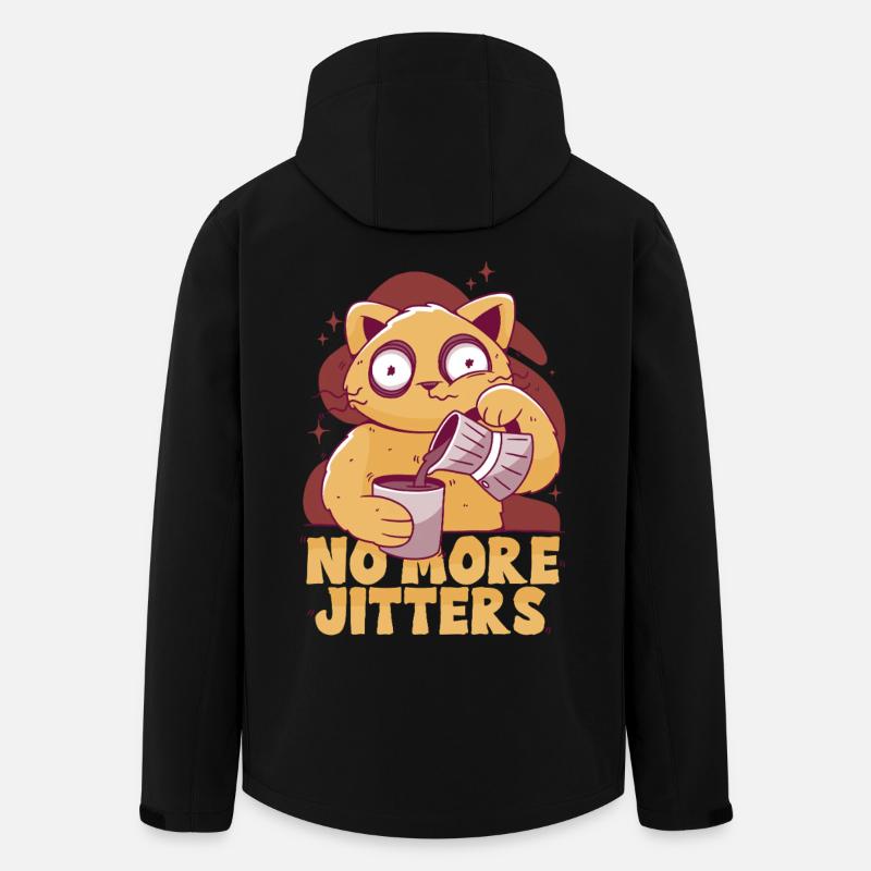 Kaffeeentzug Koffeinfrei Ex-Kaffeetrinker - Recycelte Männer Softshell-Jacke von Stanley/Stella - Schwarz