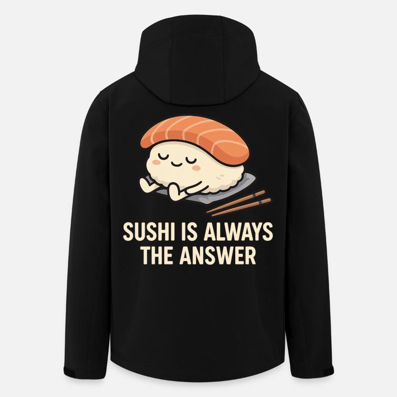 Sushi Is Always The Answer - Recycelte Männer Softshell-Jacke von Stanley/Stella - Schwarz