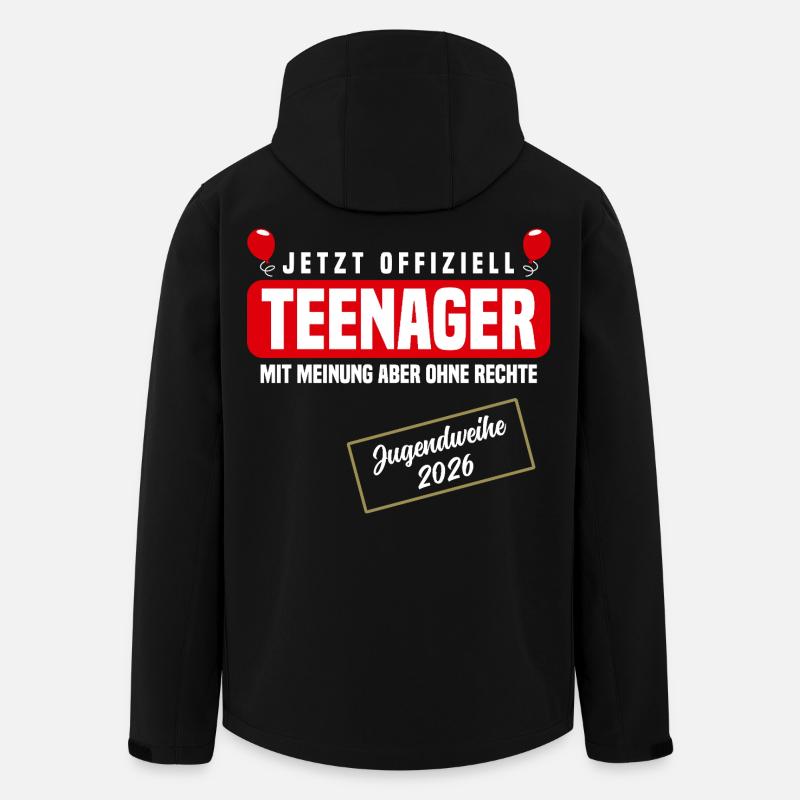 Jugendweihe 2026 - Recycelte Männer Softshell-Jacke von Stanley/Stella - Schwarz