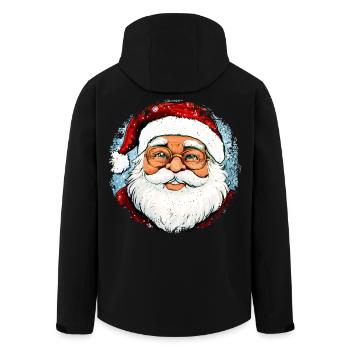 Père Noël - Veste softshell homme en polyester recyclé Stanley/Stella - noir - Dos - AI Model Male 185 light (185cm)