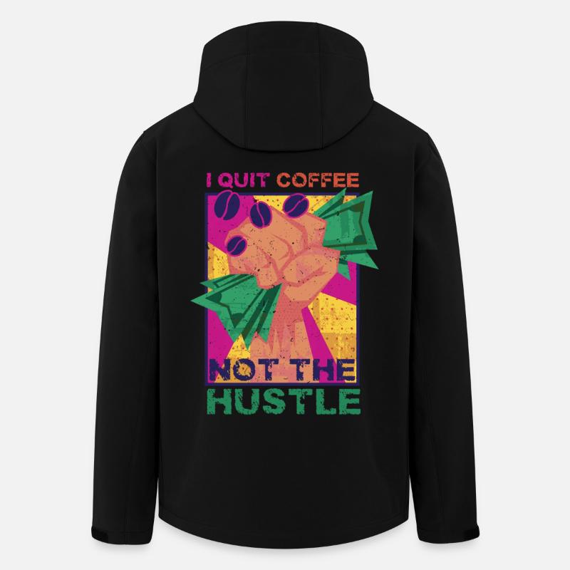 Kaffeeentzug Koffeinfrei Ex-Kaffeetrinker - Recycelte Männer Softshell-Jacke von Stanley/Stella - Schwarz