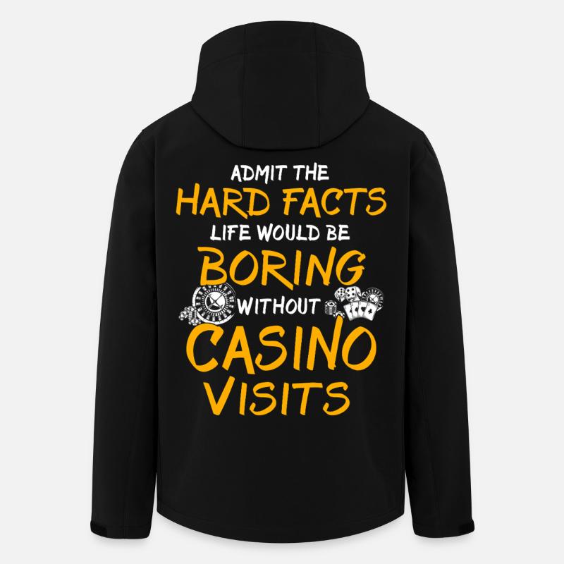 Casino Glücksspieler - Recycelte Männer Softshell-Jacke von Stanley/Stella - Schwarz