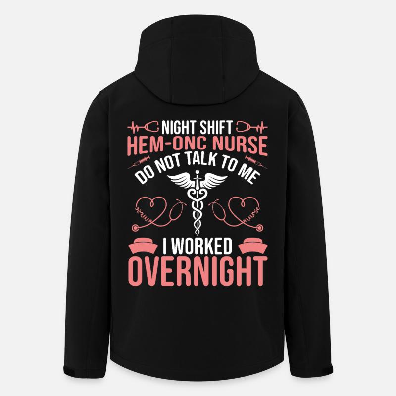 Hem/Onc Krankenschwester Ehemann Hämatologie Krankenschwester - Recycelte Männer Softshell-Jacke von Stanley/Stella - Schwarz