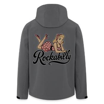 Rockabilly Femme Années 50 Allongé Jupon Cadeau - Veste softshell homme en polyester recyclé Stanley/Stella - noir - Dos - AI Model Male 185 light (185cm)