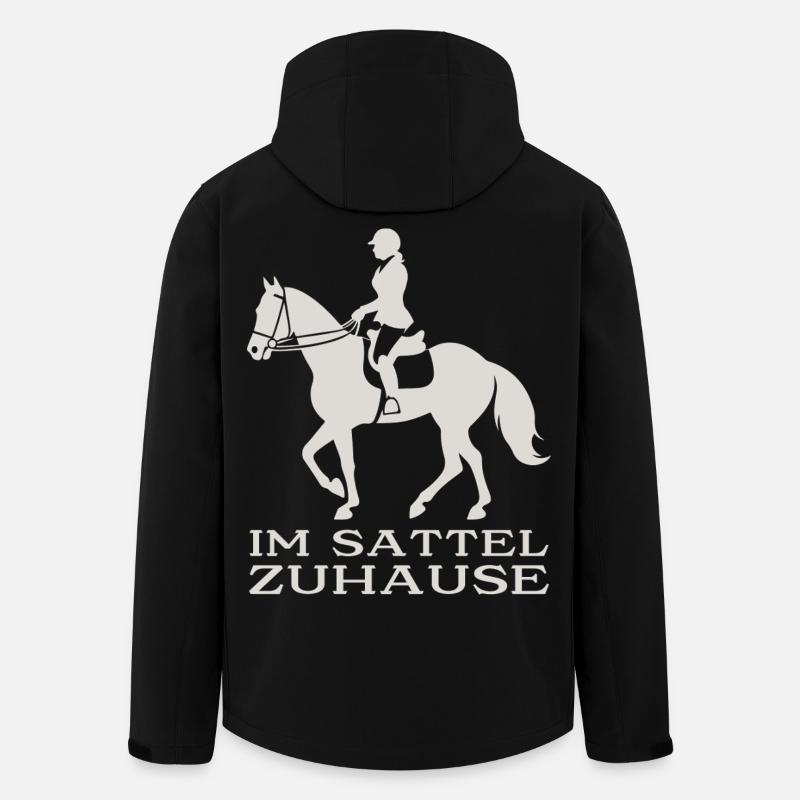 At home in the saddle - Men’s Recycled Softshell Jacket by Stanley/Stella - black