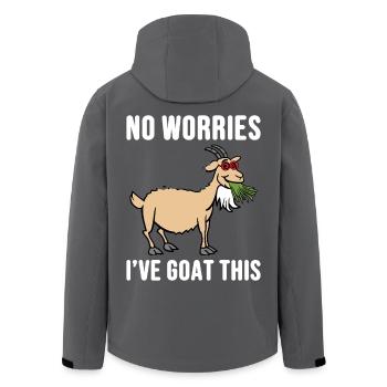  Nubian Goat Keeper Goat Farming Stuffed Animal - Men’s Recycled Softshell Jacket by Stanley/Stella - black - Back - AI Model Male 185 light (185cm)